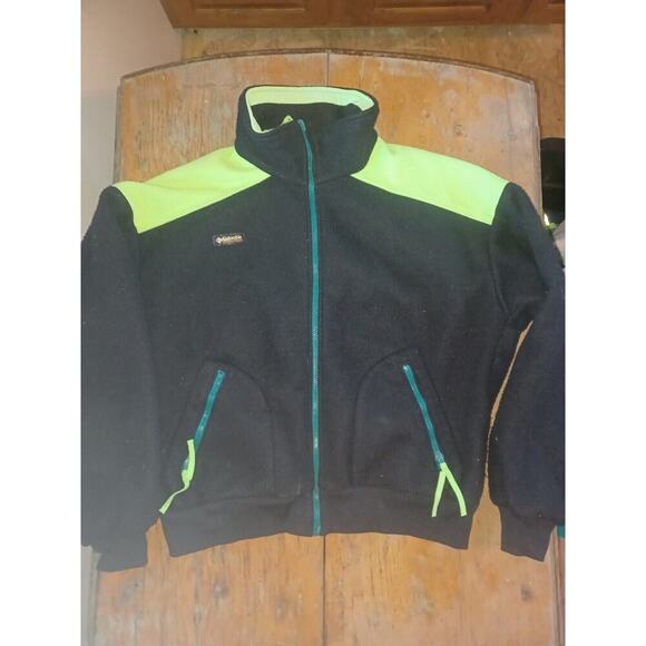 Columbia Unisex Xl Jacket W/zipout Fleece Liner Green - Picture 7 of 8